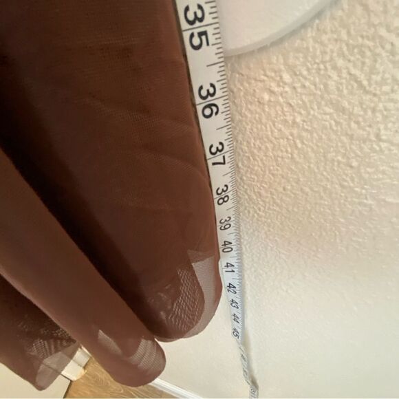 Weissman Balera Dance Costume custom brown Mesh Wrap Midi Dress D11003 Adult MA - Picture 10 of 12